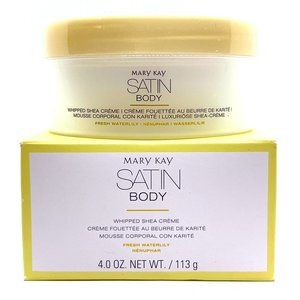 Mary Kay Satin Body Revitalizing Shea Scrub & Whipped Shea Creme- Waterlily
